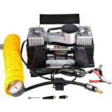Компресор, 12V, 10Атм, 60л/хв, 2 -х поршневий, клеми, шланг 5м. < ДК>